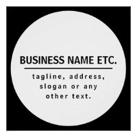 Nombre comercial y eslogan/otro texto | Blanco y n