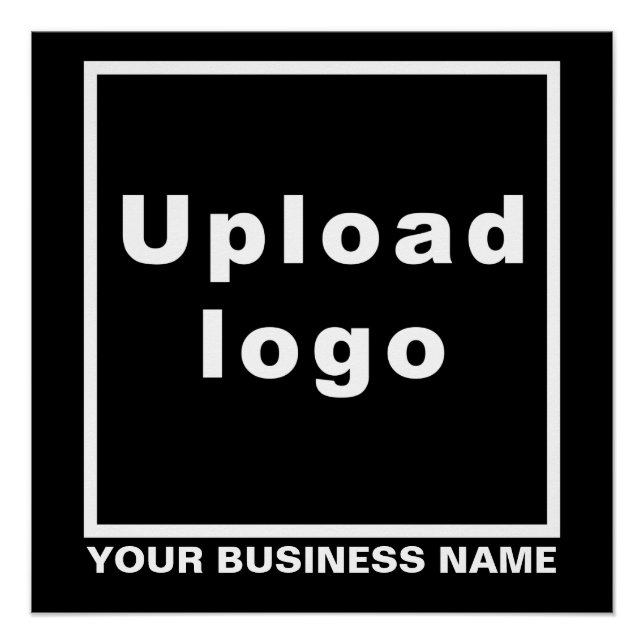 Póster Nombre comercial y logotipo en negro (Anverso)