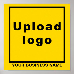 Póster Nombre comercial y logotipo en Poster cuadrado ama