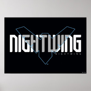 Póster Nombre de alta tecnología Nightwing Gráfico