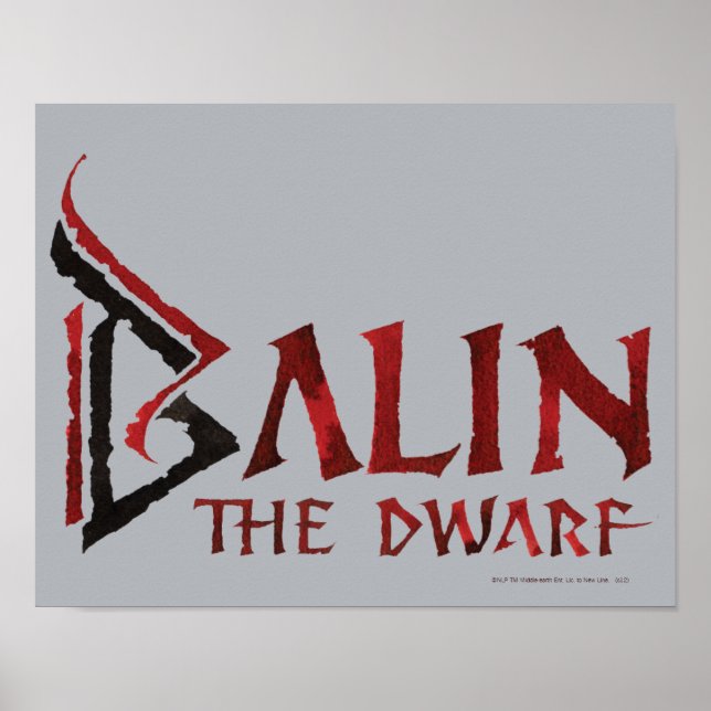 Póster Nombre de balín (Frente)