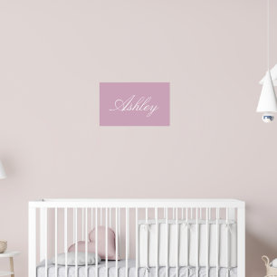 PÓSTER NOMBRE DE FAMILIA BEBÉ SENCILLO ELEGANTE MODERNO