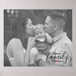 Póster Nombre De Familia Negra Est. Foto de la familia Ye