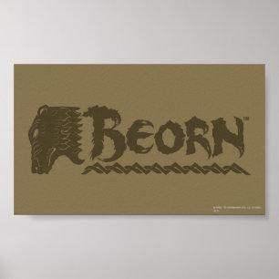 Póster Nombre de la cabeza del oso BEORN™