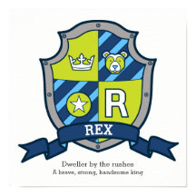 Nombre de niño Rex significa carta R del oso crest
