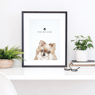 Póster Nombre de perro de Ilustracion coloquial de Pomera