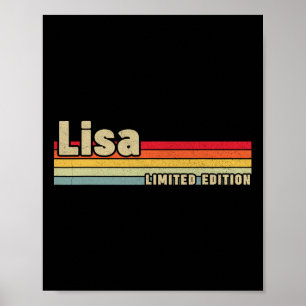 Póster Nombre de regalo de Lisa Personalizado Cumpleaños 