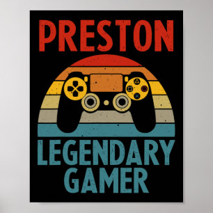 Póster Nombre de regalo personalizado divertido Preston G