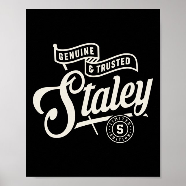 Póster Nombre de Staley Personalizado - Pegatina de Stale (Frente)