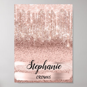 Póster Nombre de Stephanie significa cumpleaños 16ª Rosa