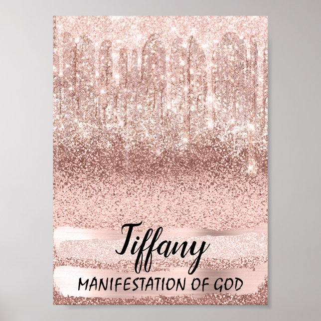 Póster Nombre de Tiffany que significa regalo de cumpleañ (Frente)