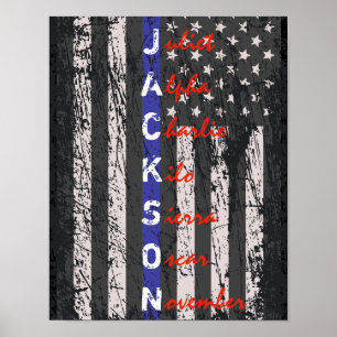 Póster Nombre del alfabeto fonético de la delgada línea a