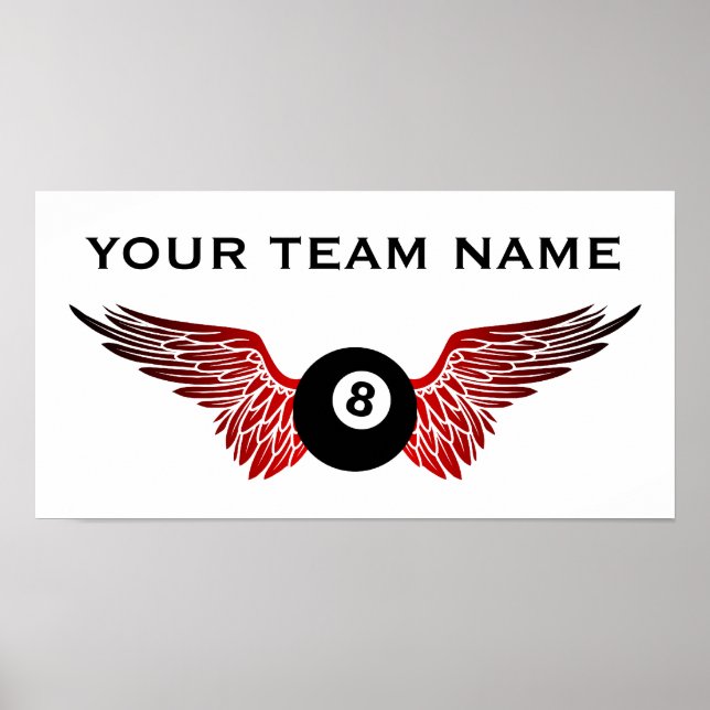 Póster nombre del equipo de bolos (Frente)