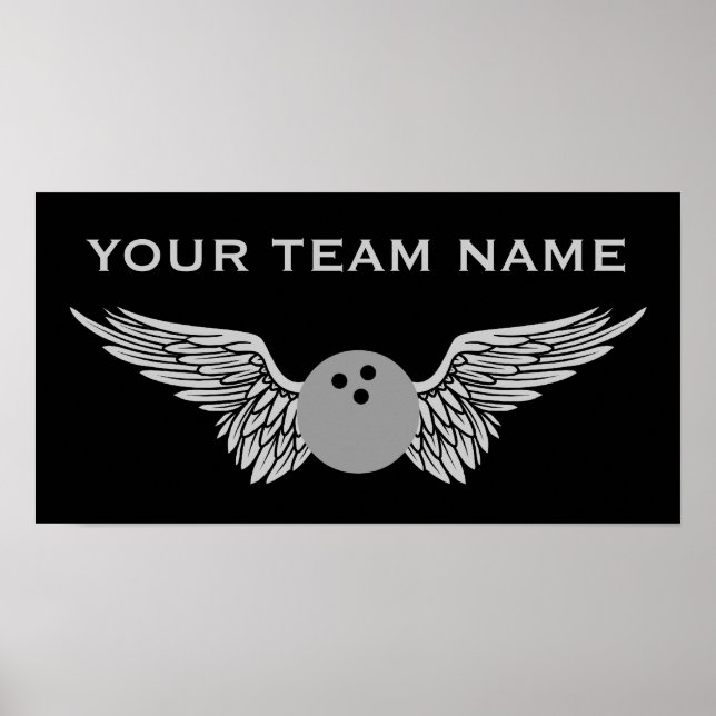 Póster nombre del equipo de bolos (Frente)