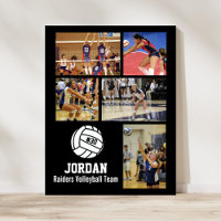 Nombre del equipo de Collage de fotos de voleibol