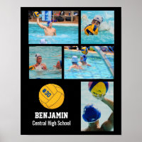Nombre del equipo de Collage de fotos de waterpolo