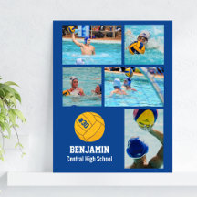 Nombre del equipo de Collage de fotos de waterpolo