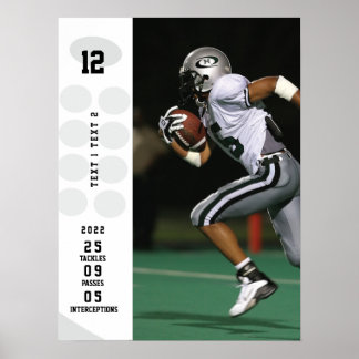 Póster Nombre del Poster de fútbol personalizado, imagen.
