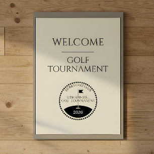 Póster Nombre del Torneo de la Asociación del Club de Gol