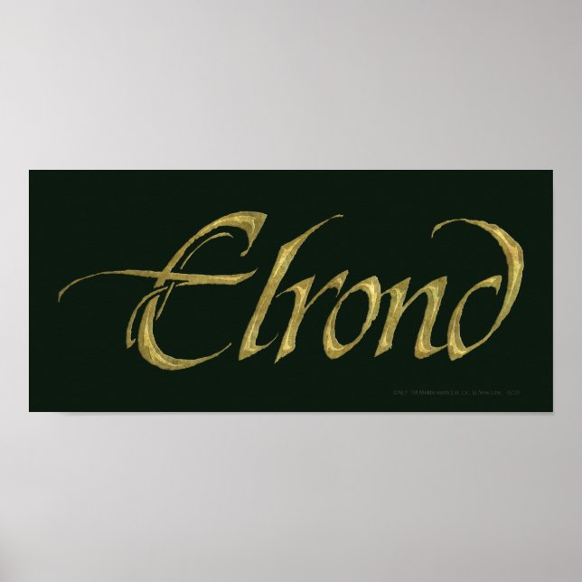 Póster Nombre ELROND™ Texturado (Frente)