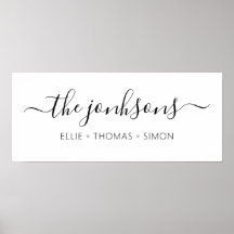 nombre familiar personalizado hogar minimalista mo