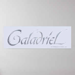 Póster Nombre Galadriel Texturado