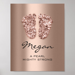 Póster Nombre Megan Significado Recién nacido Rosa Chocol