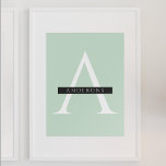Póster Nombre personalizado de la Casa de la Moneda de Pa<br><div class="desc">Nombre personalizado de la Casa de la Moneda de Pastel minimalista</div>