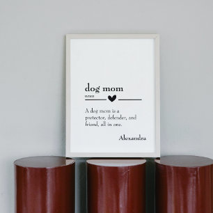 Póster Nombre personalizado de la definición de mamá de p