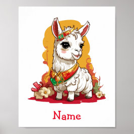 Póster Nombre personalizado de llamada de bebé