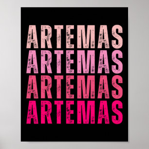 Póster Nombre personalizado de los equipos que amo a los 