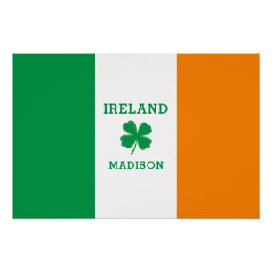 Póster Nombre personalizado Irlanda