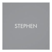 Nombre personalizado minimalista gris 