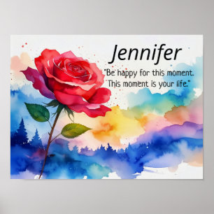 Póster NOMBRE PRIMERO _ PERSONALIZAR JENNIFER Nombre