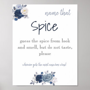 Póster Nombre que Spice Bridal Shower Game Poster