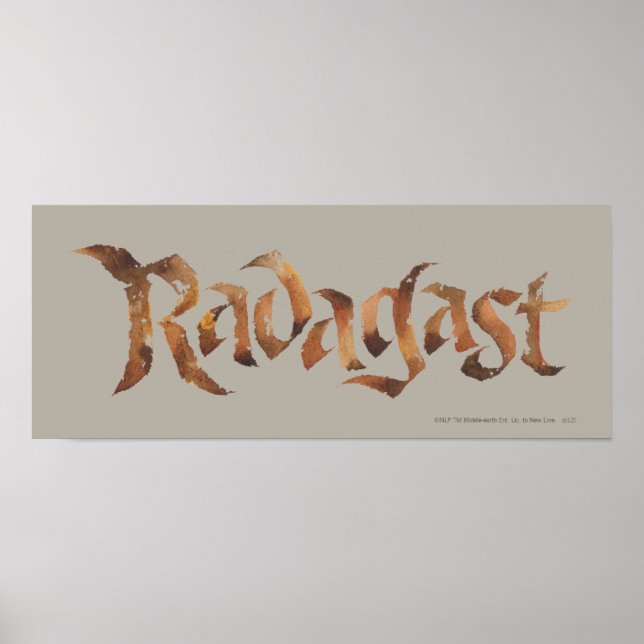 Póster Nombre RADAGAST™ texturado (Frente)