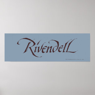 Póster Nombre Rivendell Sólido