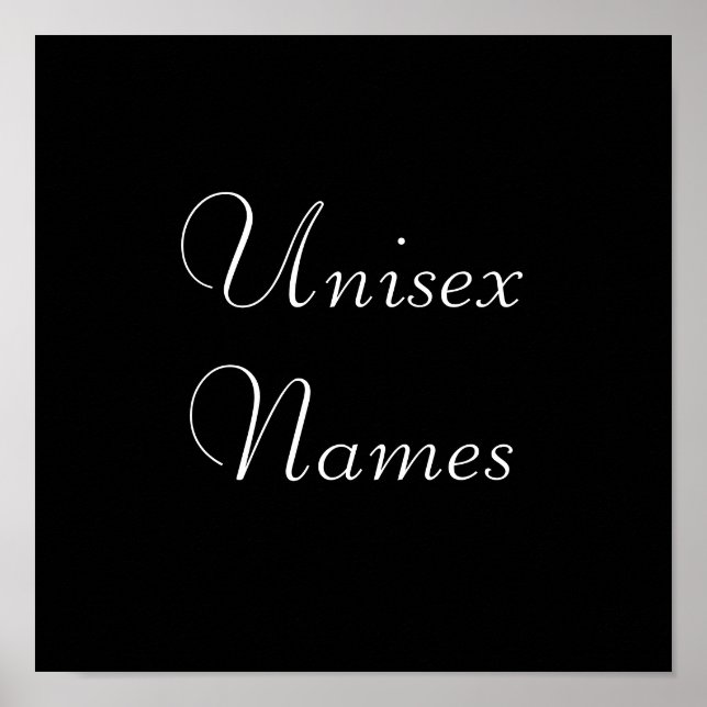 Póster Nombres (Frente)