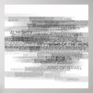 Póster Nombres de Dios