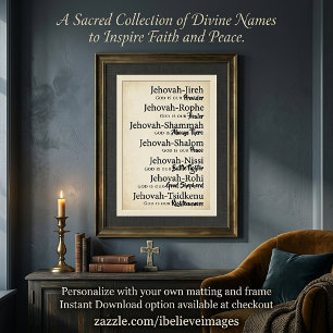 Póster nombres de Jehová
