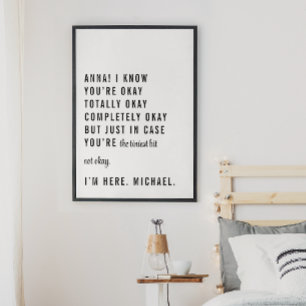 Póster Nombres personalizables - sólo en Funda no está bi
