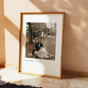 Póster Nombres personalizados para foto de pareja moderni