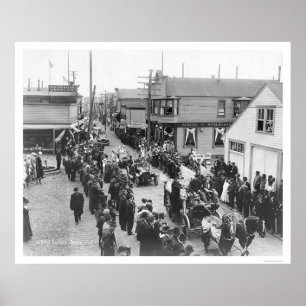 Póster Nome, Alaska, Desfile del 4 de julio de 1915