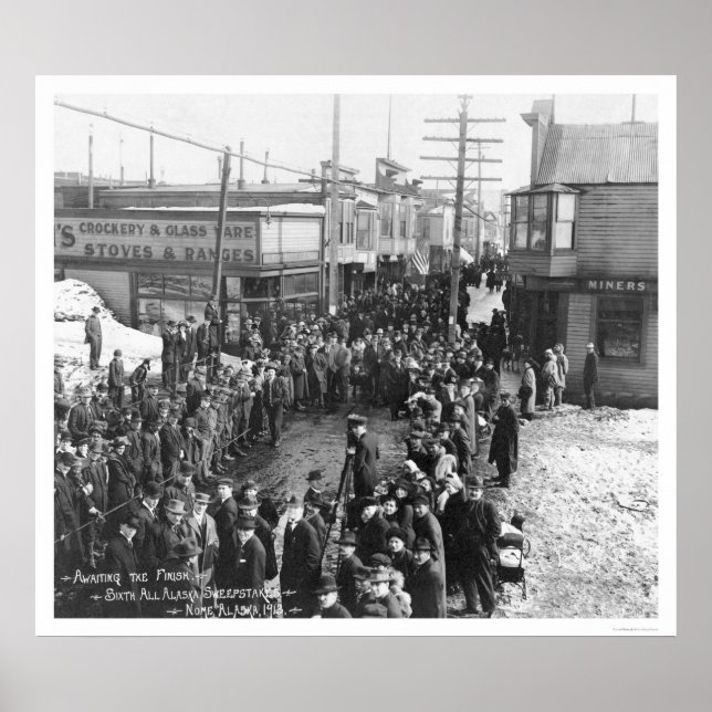 Póster Nome, Alaska Sweepstakes 1913 (Frente)