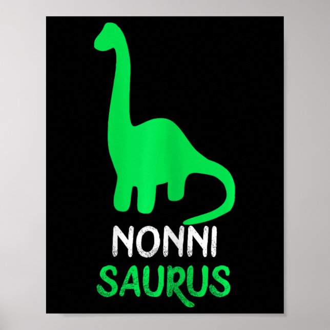 Póster Nonni-saurus Funny Dino Dinosaur Nonnisaurus (Frente)