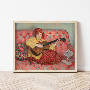 Póster Nono à La Guitare   Henri Lebasque