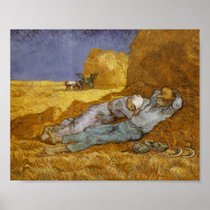 Póster Noon Rest from Work (Millet) Van Gogh Bella Artes