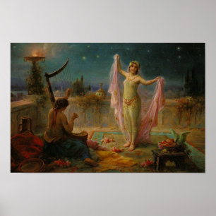 Póster Noonlight Serenade de Hans Zatzka - poster