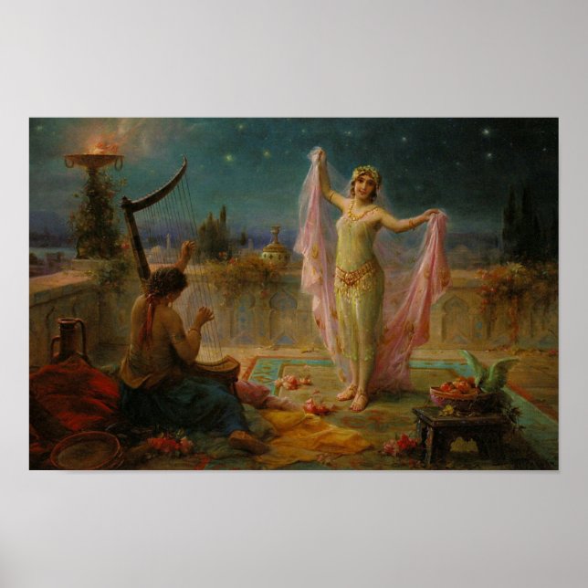 Póster Noonlight Serenade de Hans Zatzka - poster (Frente)