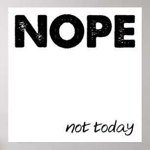 Póster Nope Funny Poster